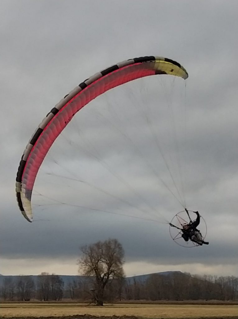 Décollage à pied ou en chariot.